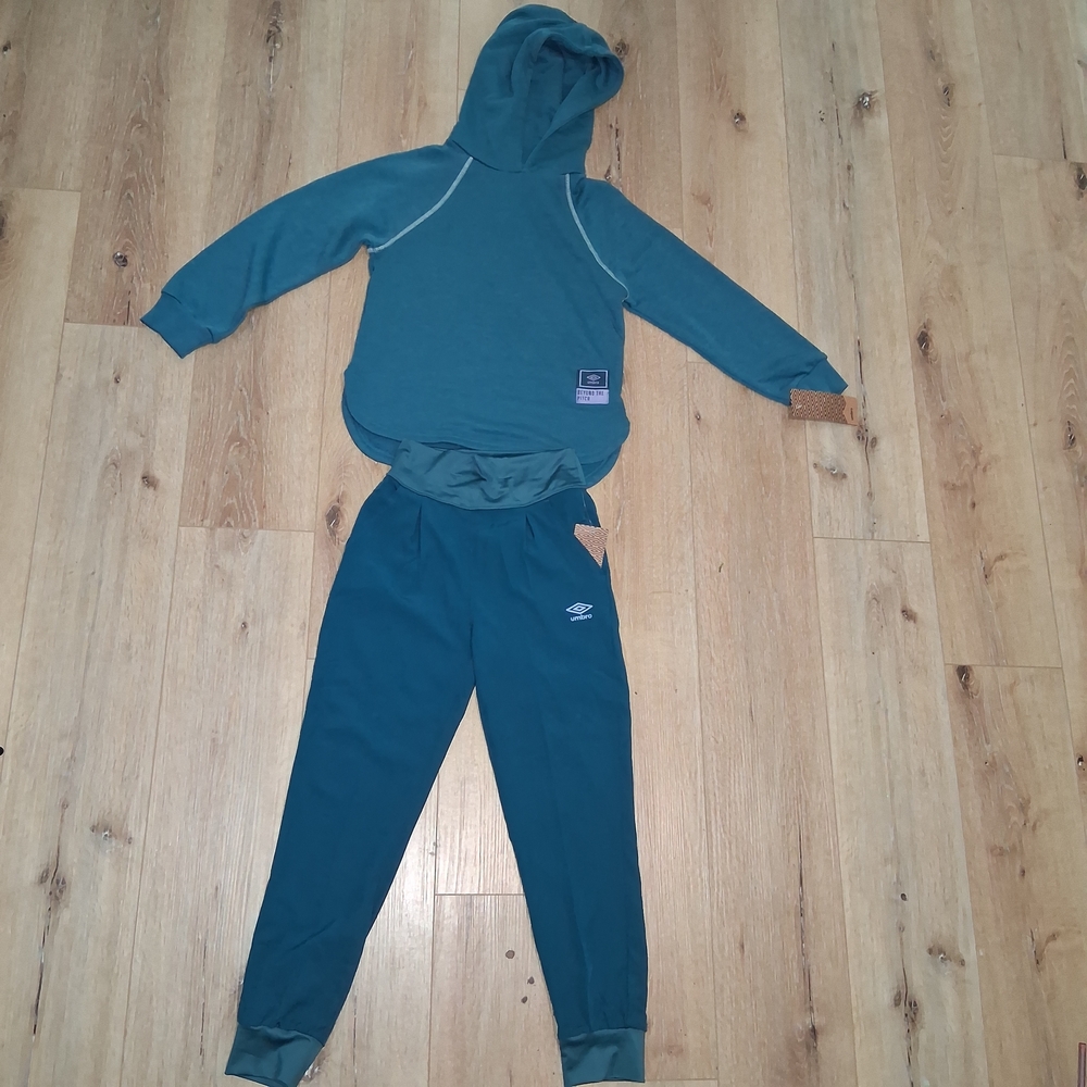 Umbro Kids Teal Sweatpants & Hoodie Set